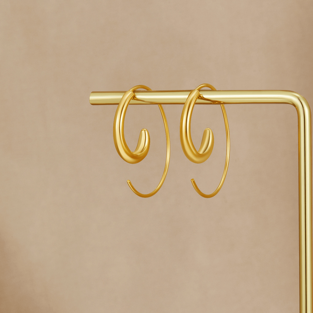 Pendientes de Aro en Espiral