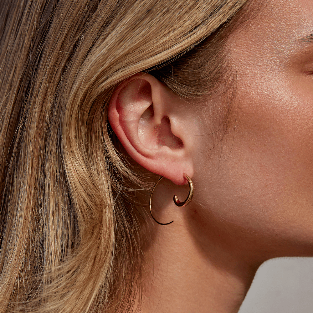 Pendientes de Aro en Espiral