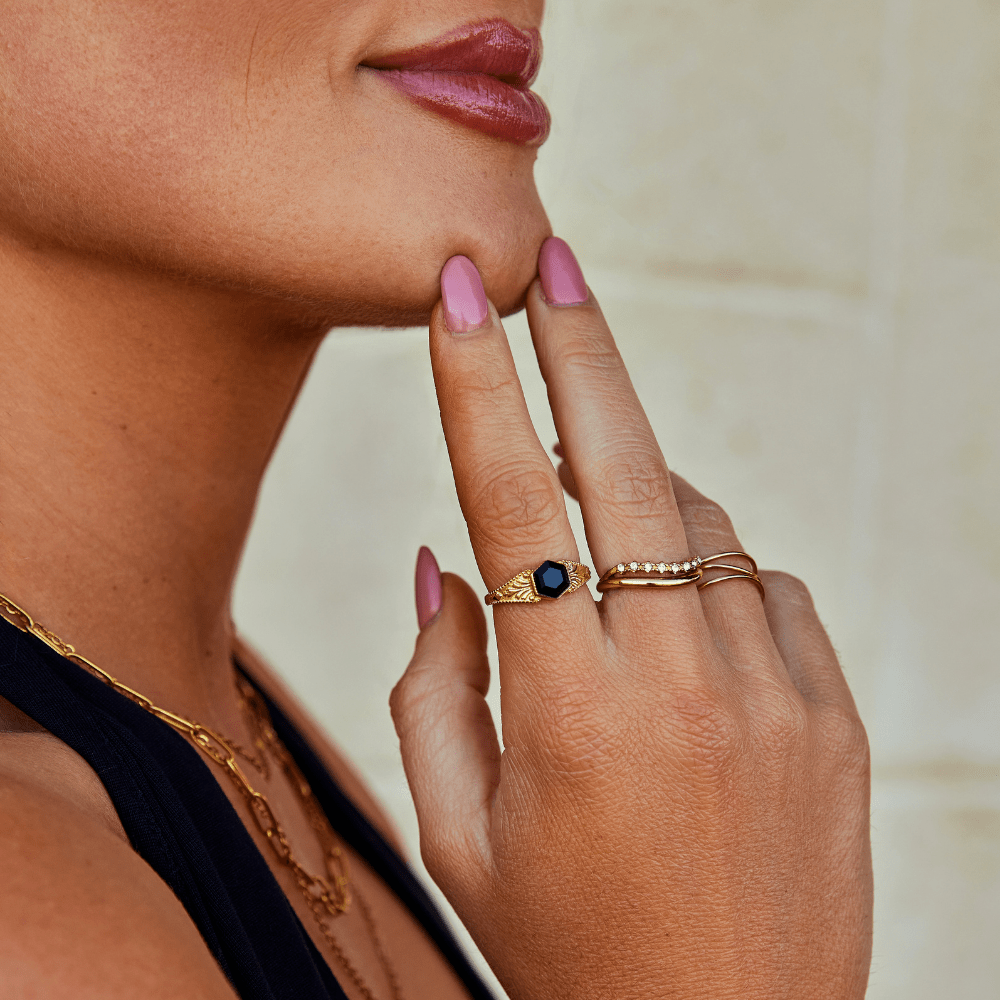 Anillo de Ónix Negro