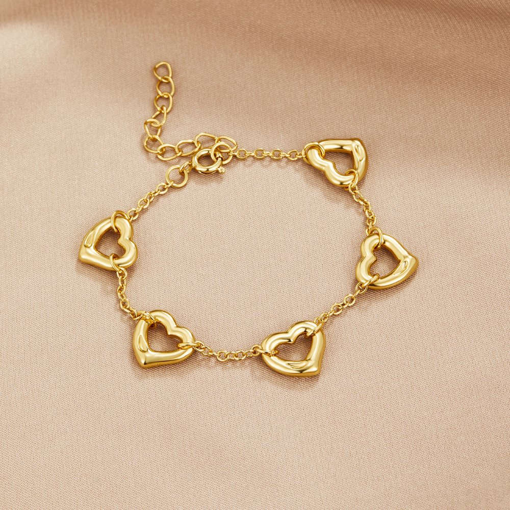 Pulsera Cadena de Corazones