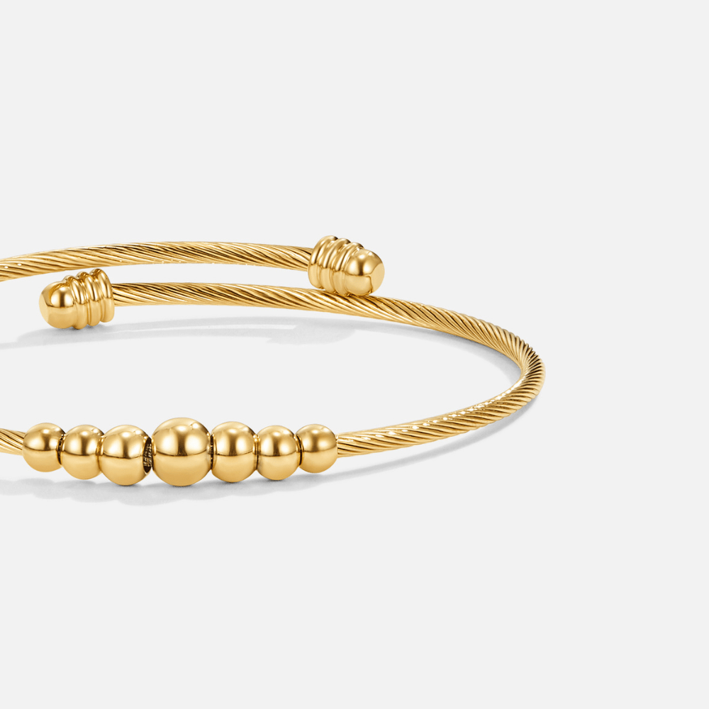 Brazalete de Cuentas de Oro