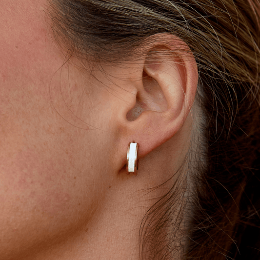 Pendientes de Aro Blancos