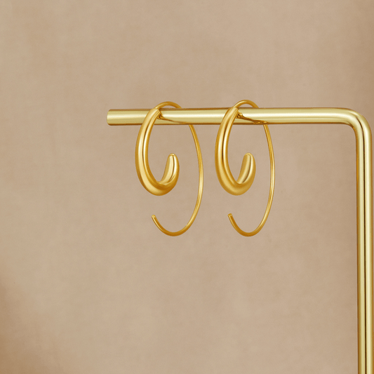 Pendientes de Aro en Espiral