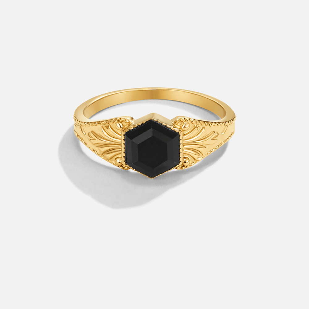 Anillo de Ónix Negro