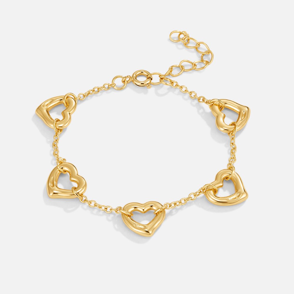 Pulsera Cadena de Corazones