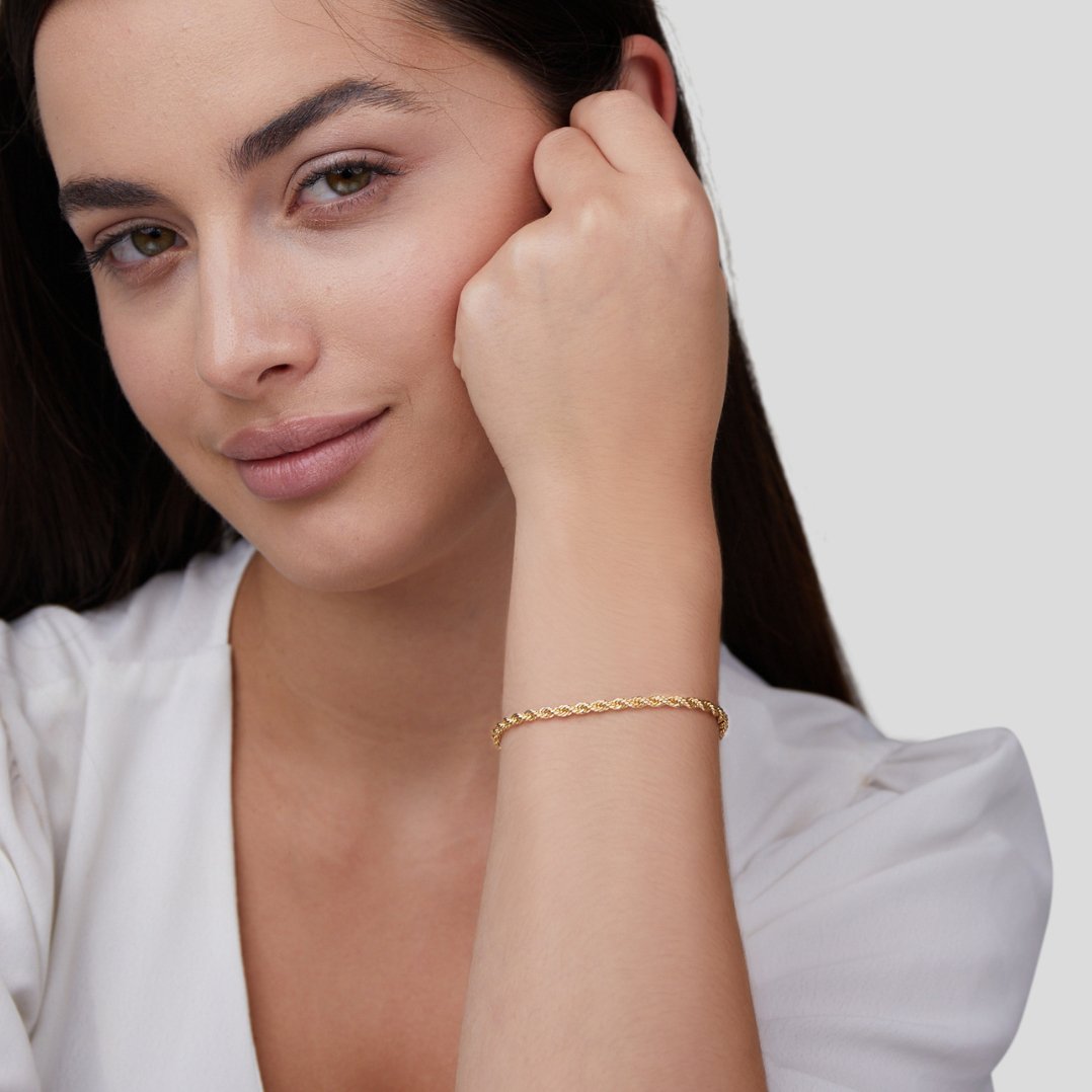 Pulsera Torcida de Oro de 18K